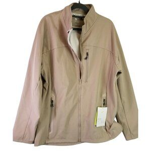 All In Motion Zip Jacket Soft Shell size L Men Wind Water Resistant Classic Warm